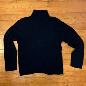 J. Crew Navy Mock Neck Sweater